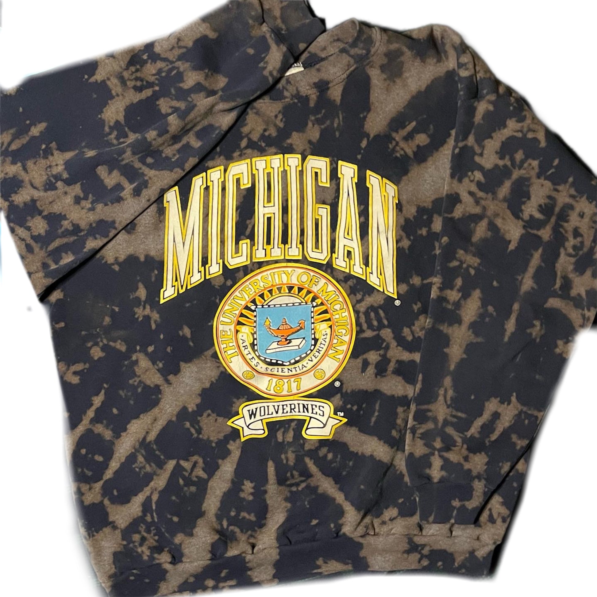 vintage university of michigan wolverines sweatshirt shirt college for men and women