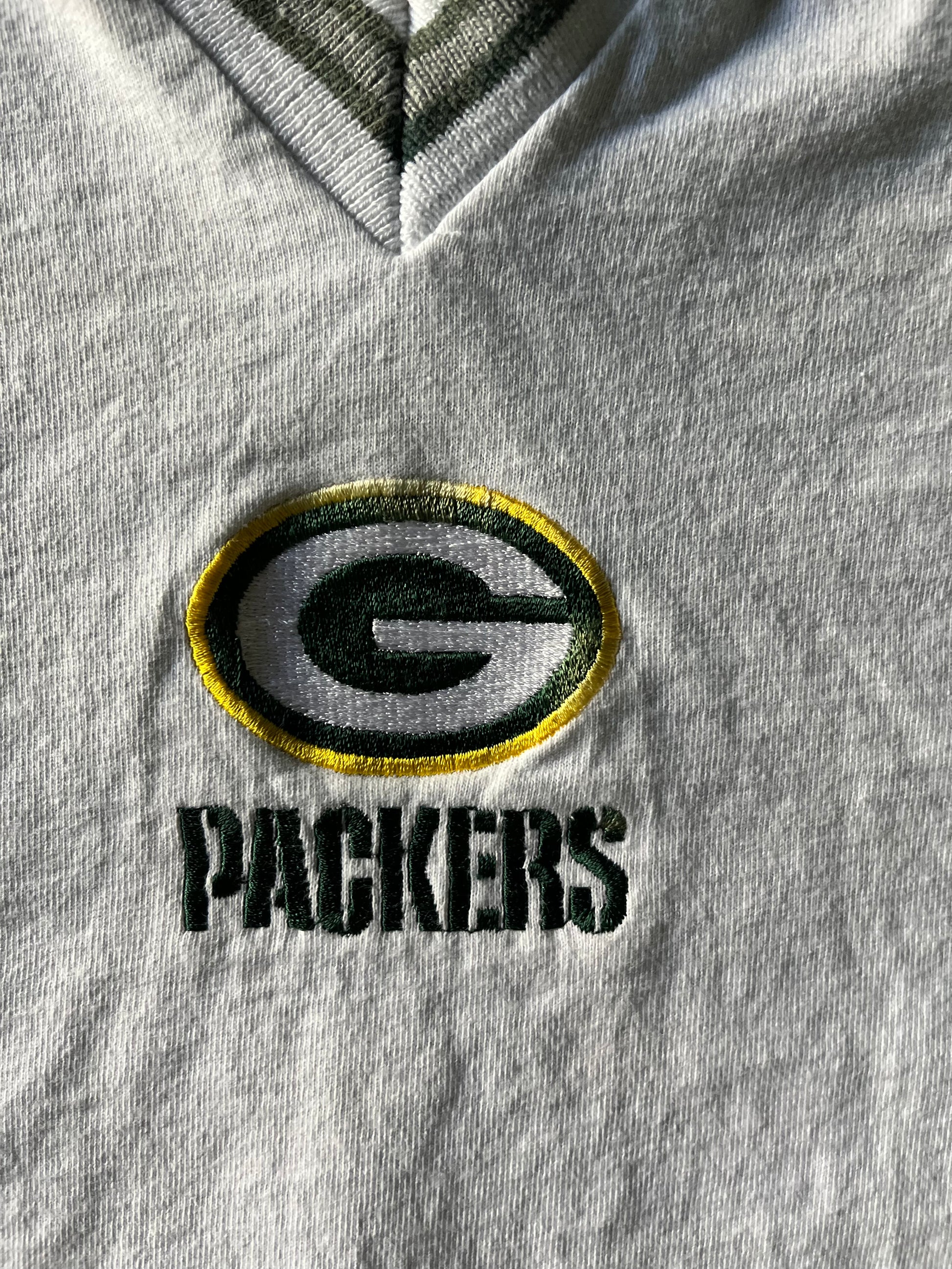 vintage greenbay packers tee shirt cropped football nfl for women